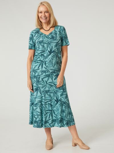 TIGI Olive Leaf All Over Print Panel Skirt Regular