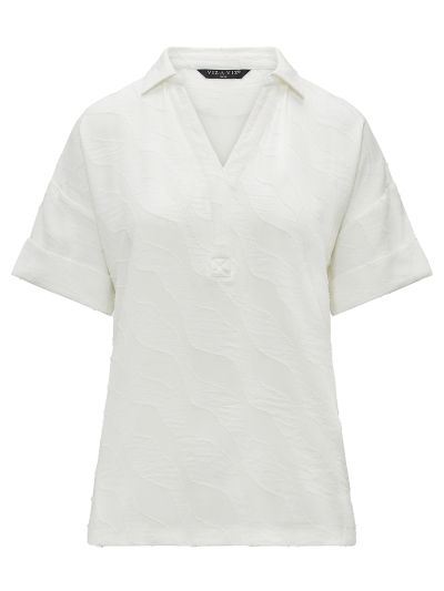 VIZ-A-VIZ  Textured Relaxed Shirt