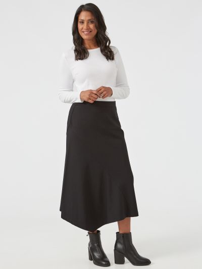 VIZ-A-VIZ  Asymmetric Hem Skirt