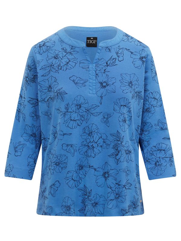 TIGI Flora And Butterfly Print Top